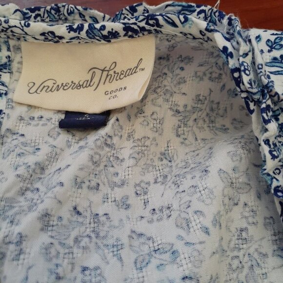 Coastal Cowgirl Boho Universal Thread Ruffled Cottagecore Floral Pockets Maxi S - Picture 7 of 11